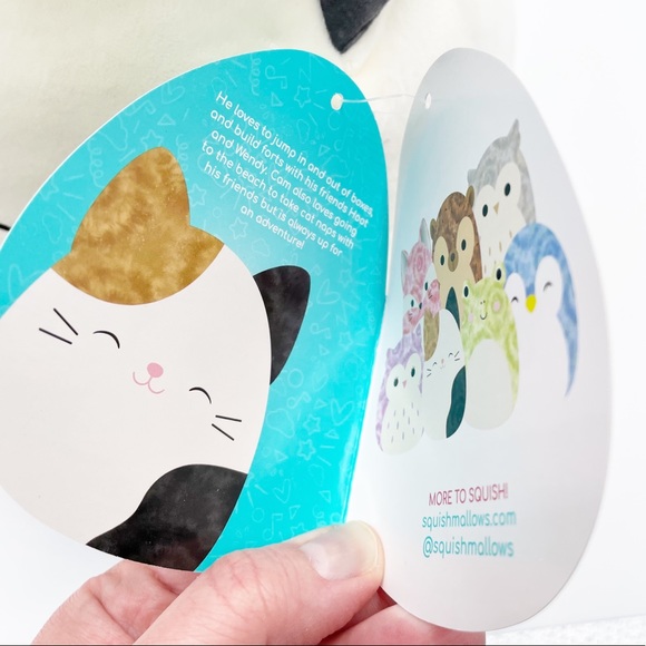 NEW Squishmallows Official Kellytoy 16 Inch Cameron the Cat Tie Dye Soft Plush - Picture 6 of 8